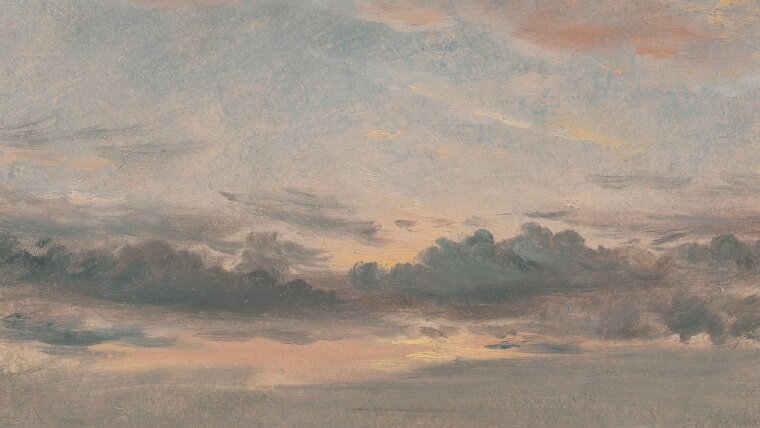 John Constable, A Cloud Study, Sunset (ca. 1821) (Ausschnitt), Yale Center for British Art, Paul Mellon Collection