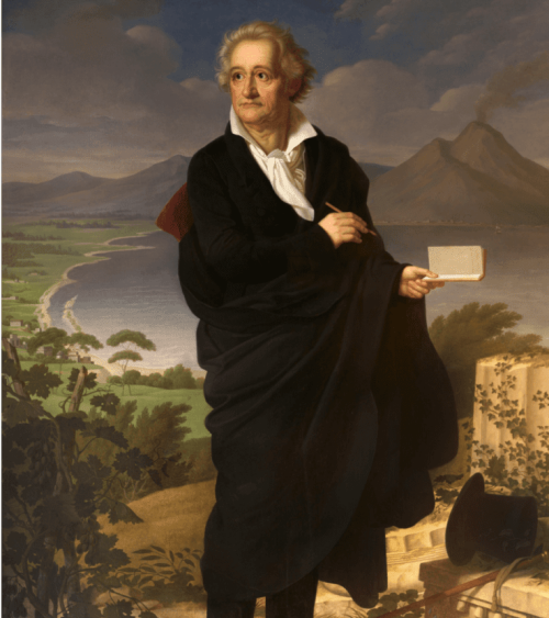 Gemälde von Heinrich Christoph Kolbe: Portrait Johann Wolfgang von Goethe vor dem Golf von Neapel (Inv.-Nr.: GP 276)