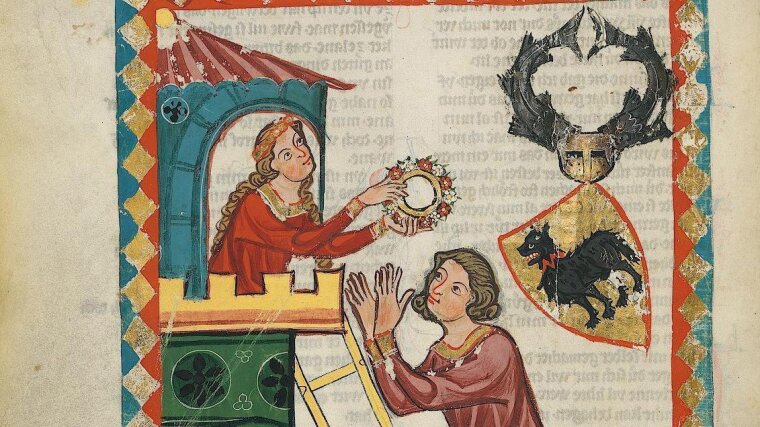 Graf Kraft von Toggenburg, Codex Manesse (ca. 1300-40), Universitätsbibliothek Heidelberg.