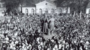 Demonstration in Weimar am 19. November 1989 (Foto: Claus Bach)