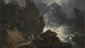 Philip James De Loutherbourg, An Avalanche in the Alps, 1803